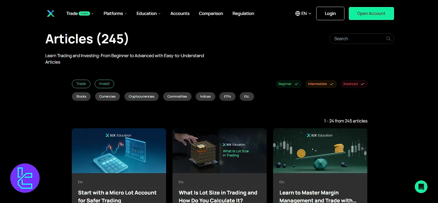 IUX educational resources