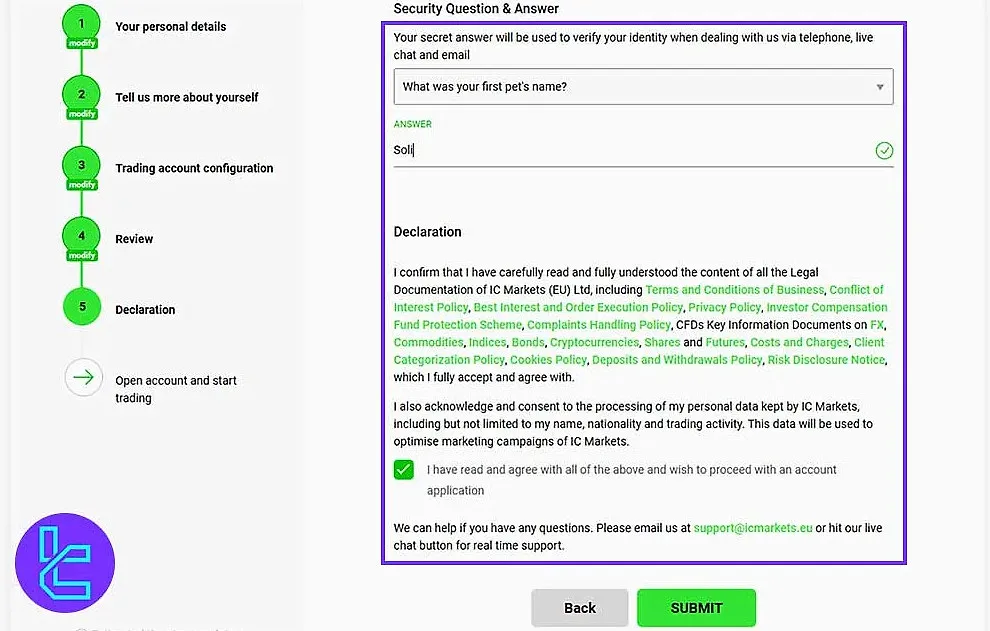 IC Markets EU security Question