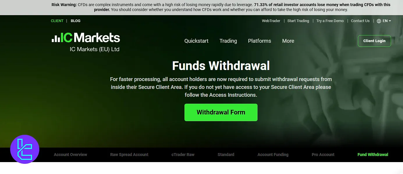 IC Markets EU Withdrawal