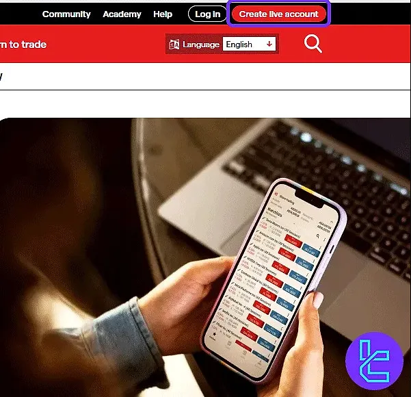 Start the IG Broker registration