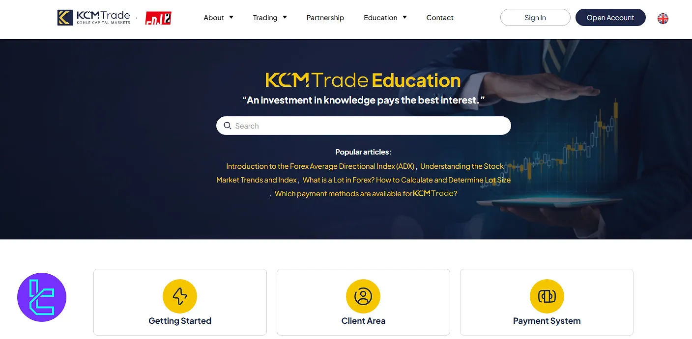KCM Trade educational materials