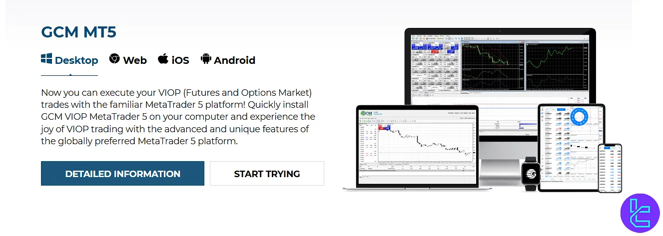 GCM Forex MetaTrader 5 platform