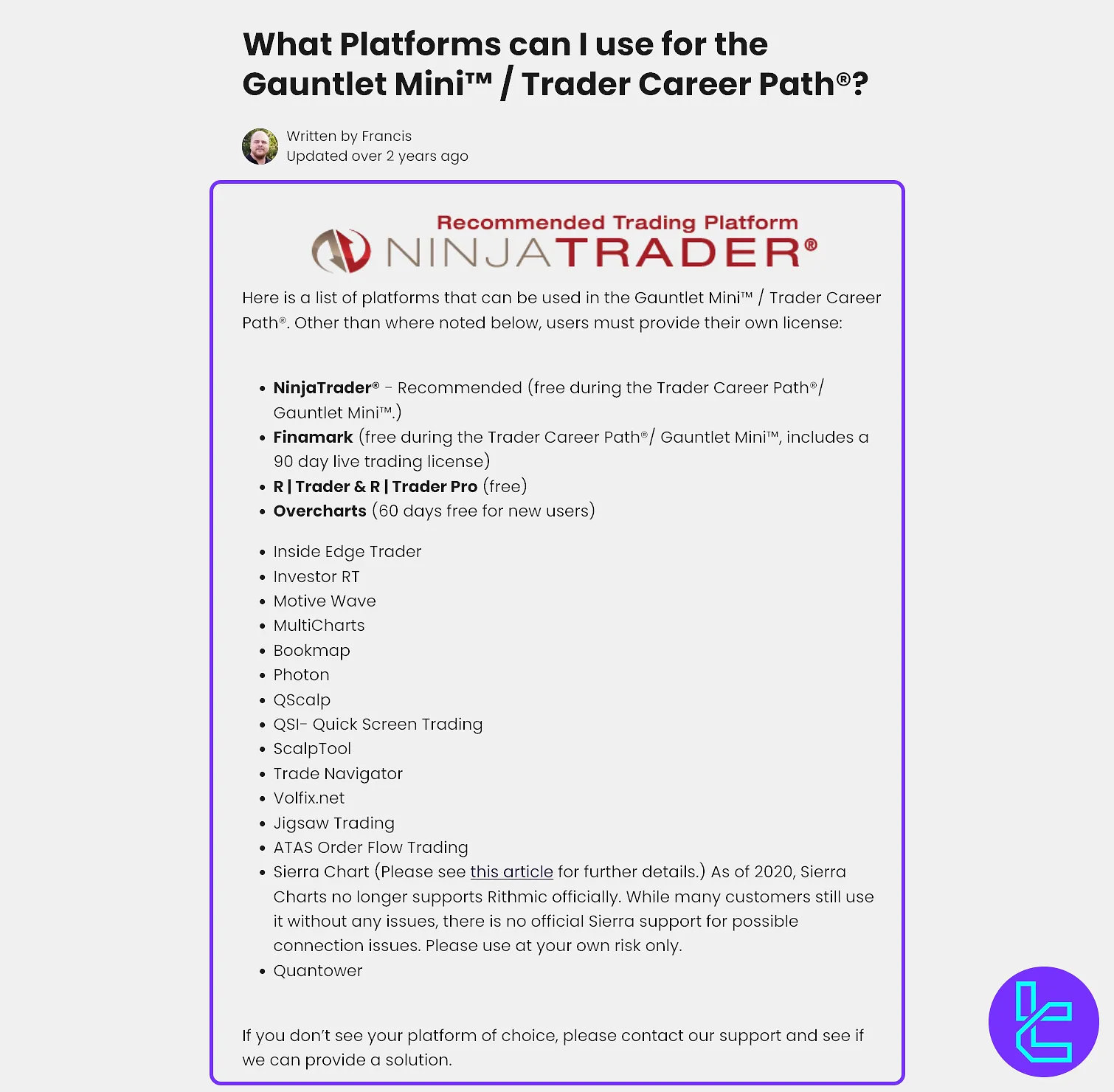 Earn2Trade platforms