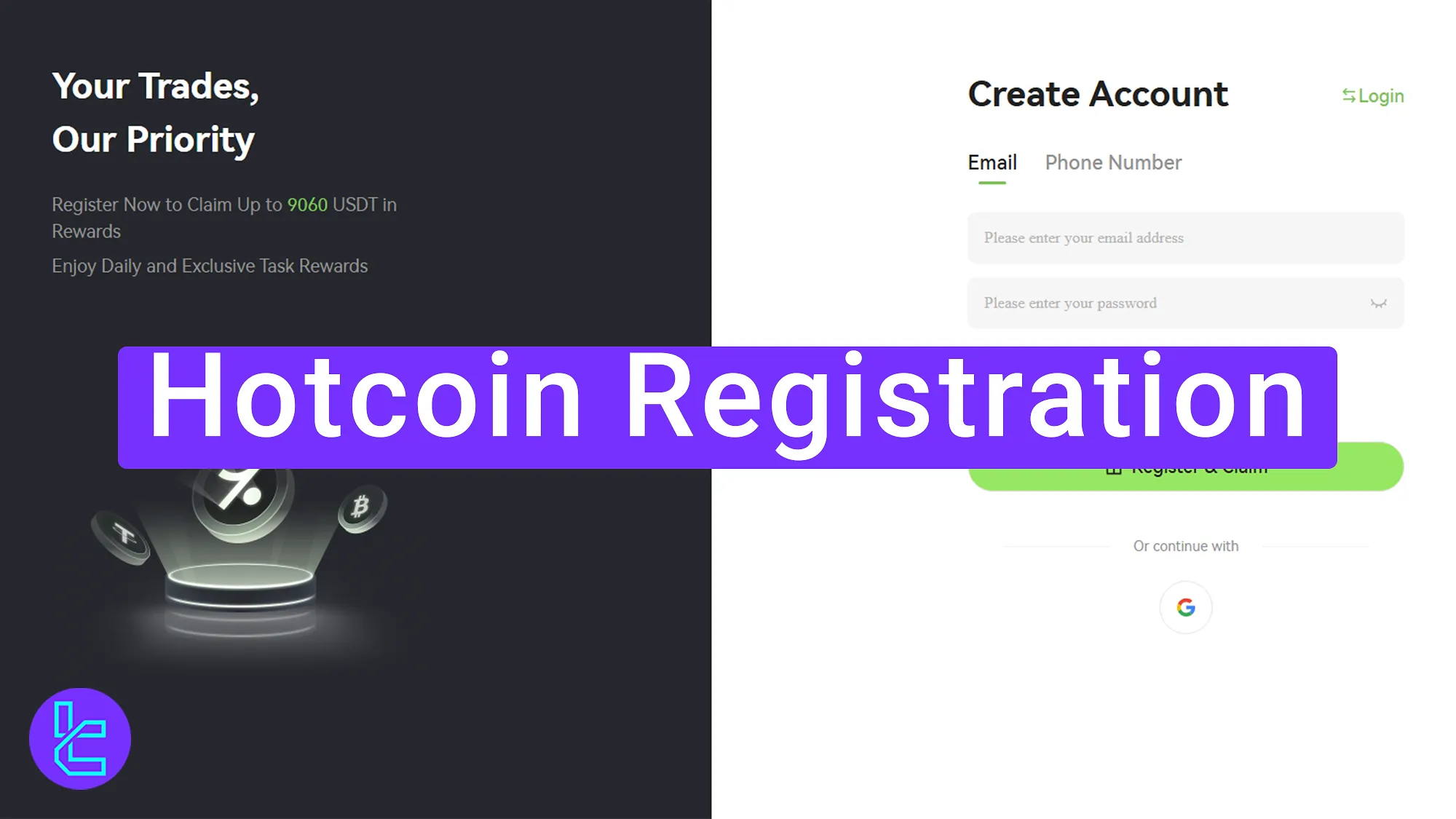 Hotcoin Registration 2025 [Signup and Verify Your Email in 3 Steps]