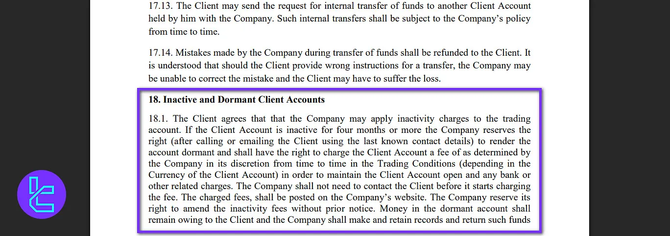 ICM.com inactivity fee