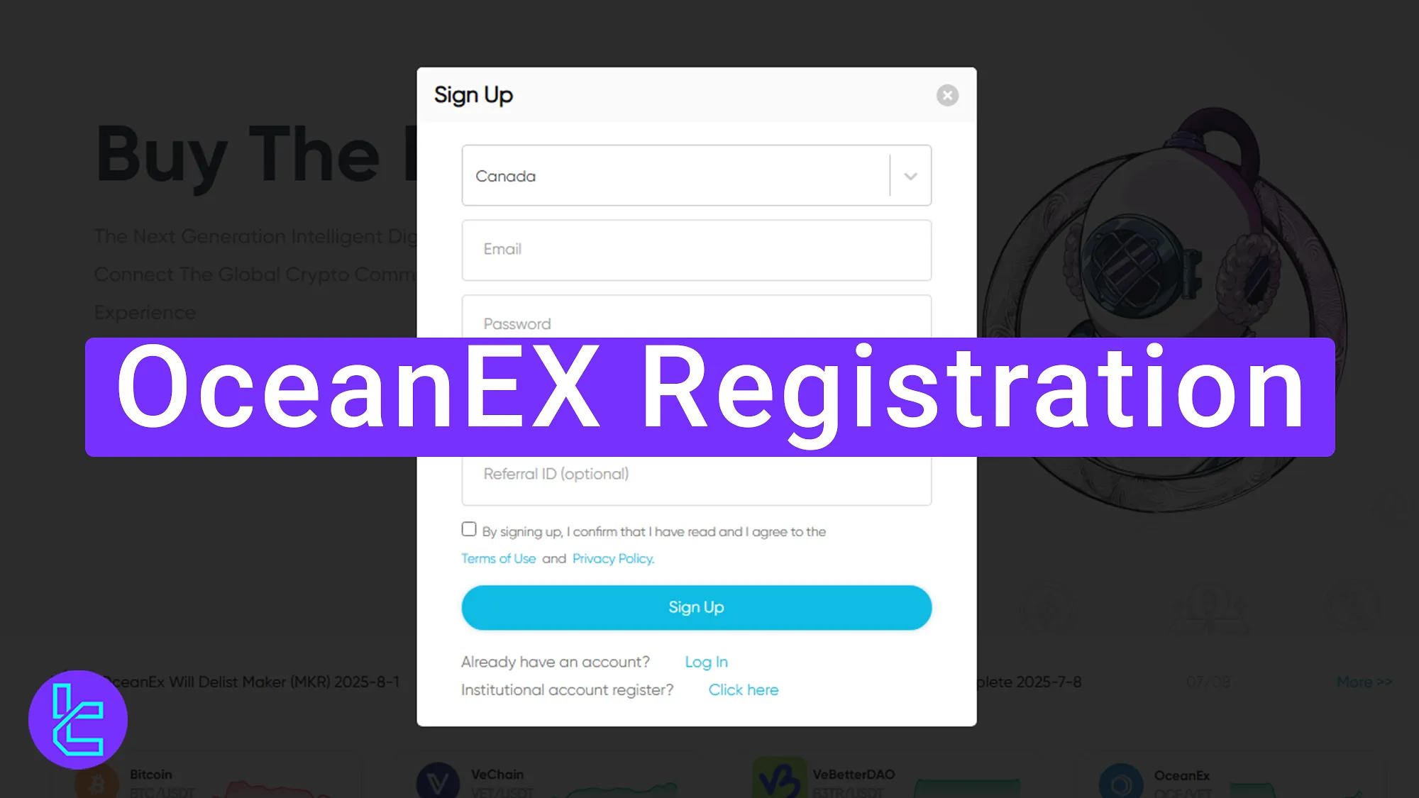 OceanEX Registration 2025 [Signup and Verify Your Email in 3 Steps]