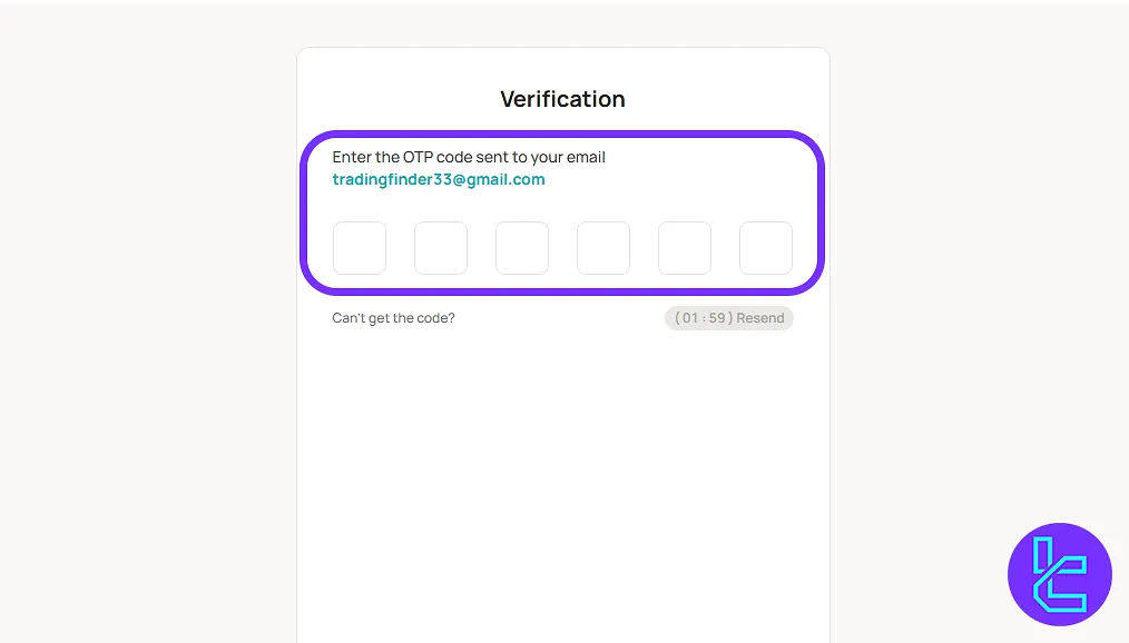 Reku account setup, verifying email