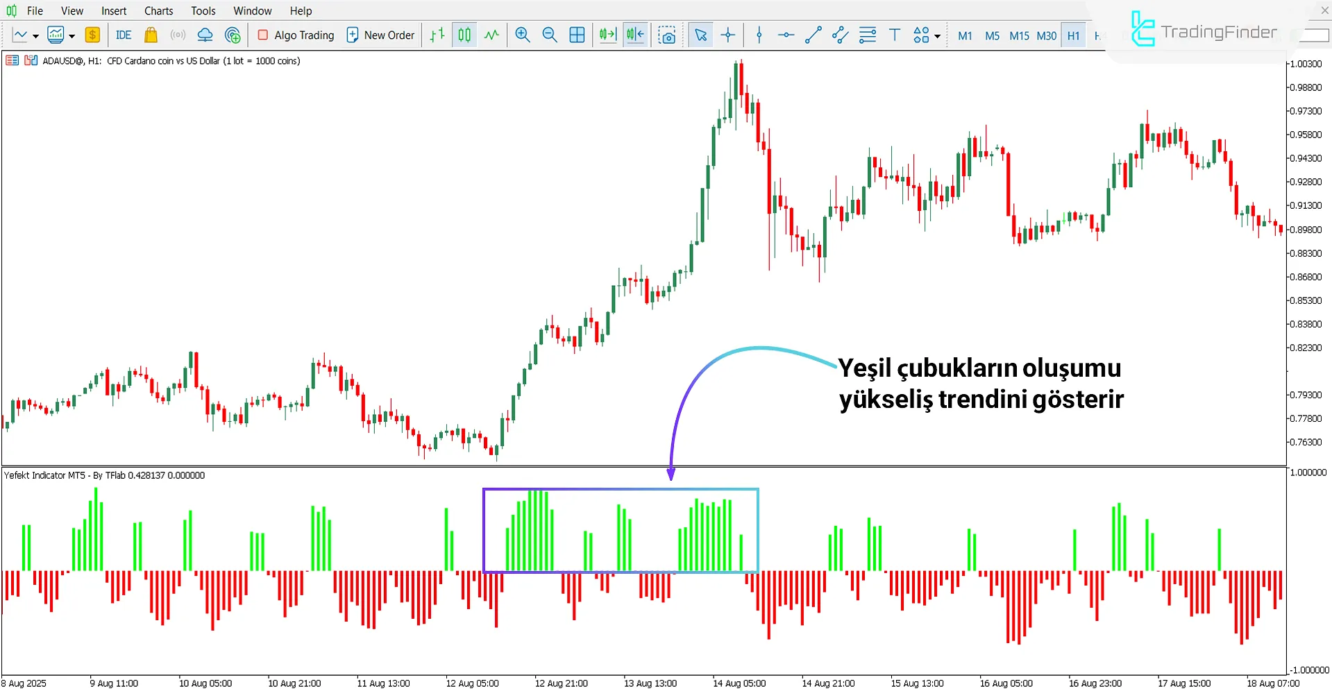 Yefekt Osilatörü ile Yükseliş Trendinin Analizi
