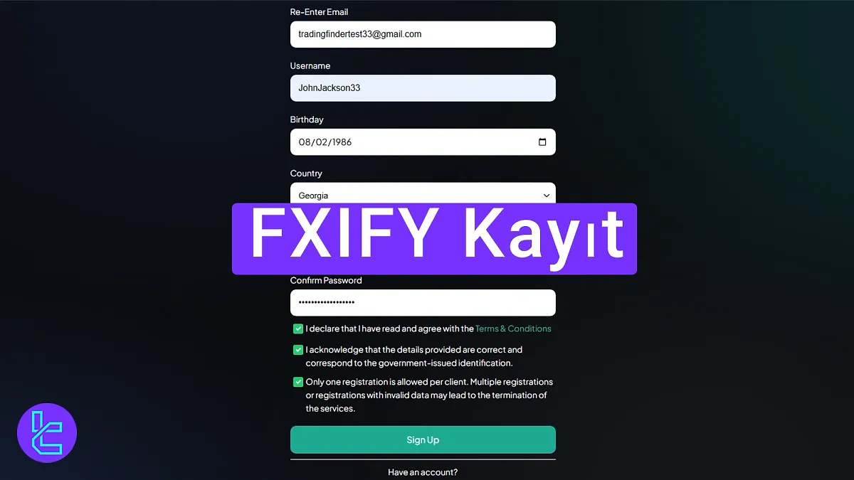 FXIFY Kayıt 2025 [5 ila 10 dakika içinde Prop Hesabı Açın]