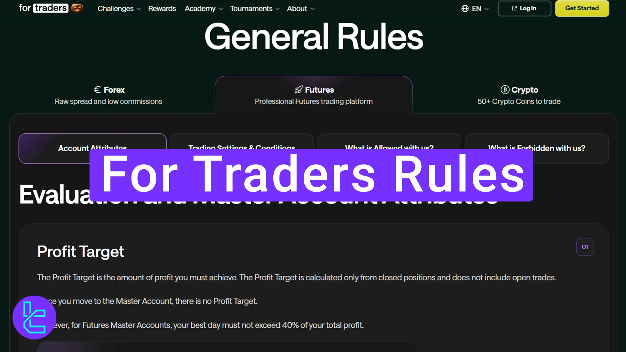 For Traders rules