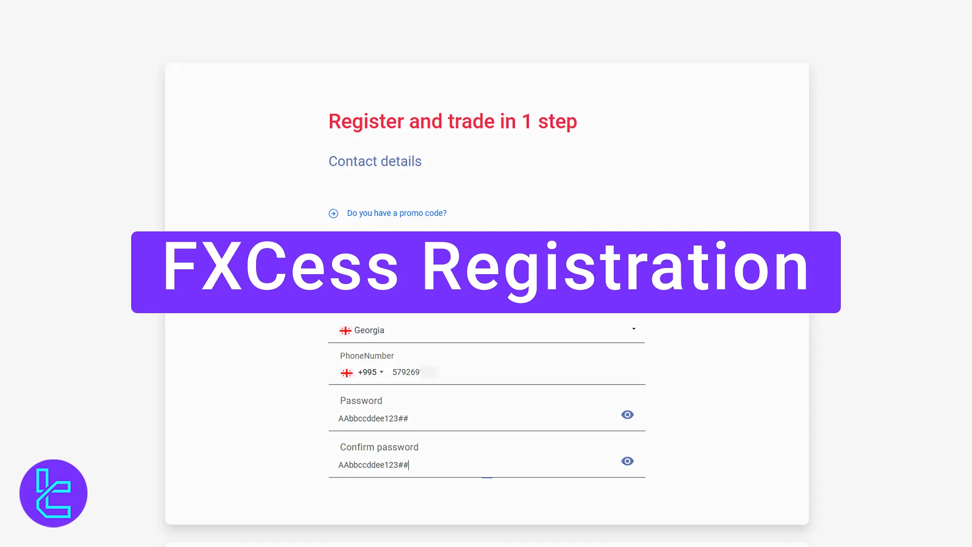 FXCess Registration - Sign Up Classic, ECN, and Cent [4 Steps] 2025