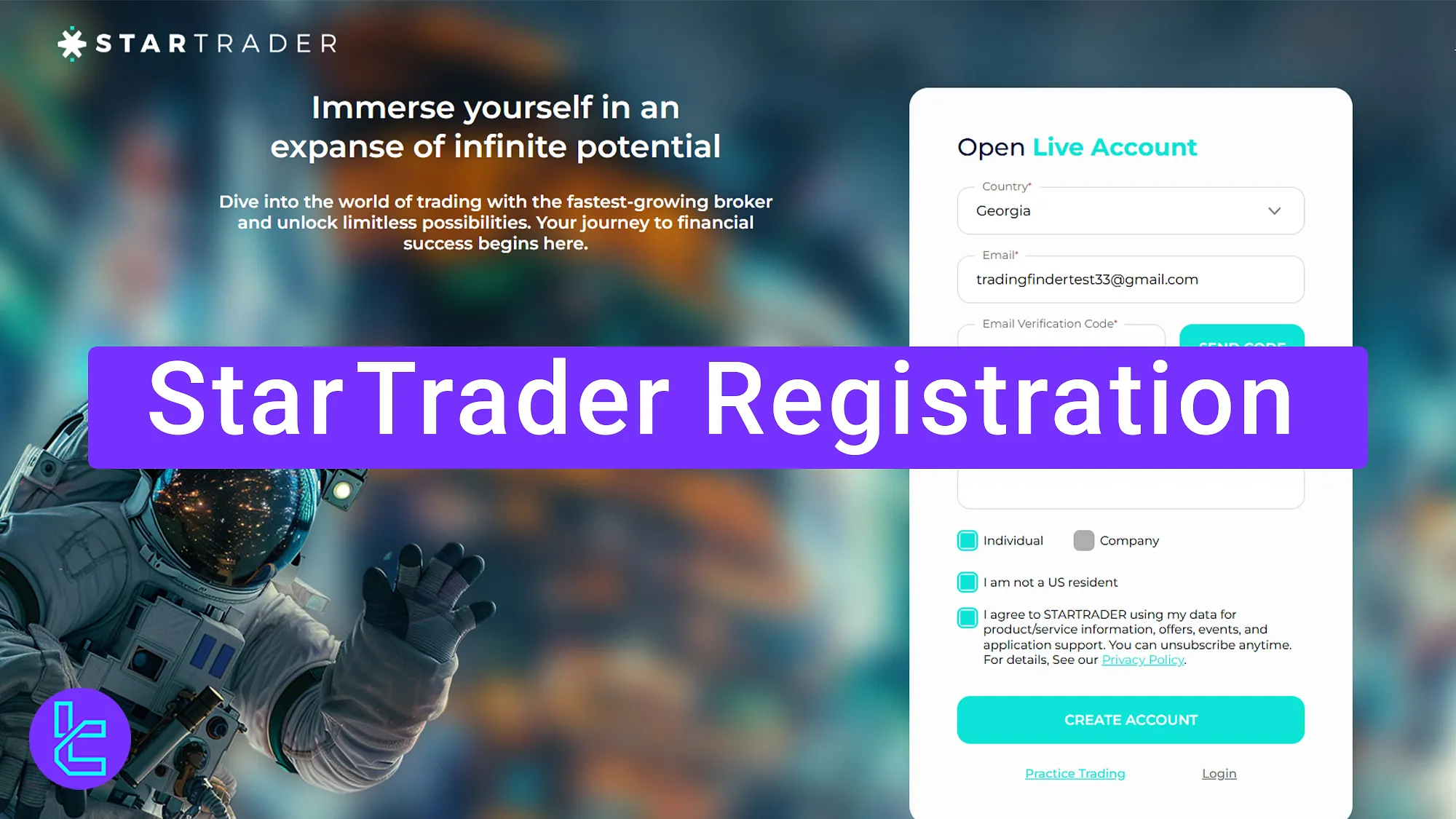 StarTrader Registration