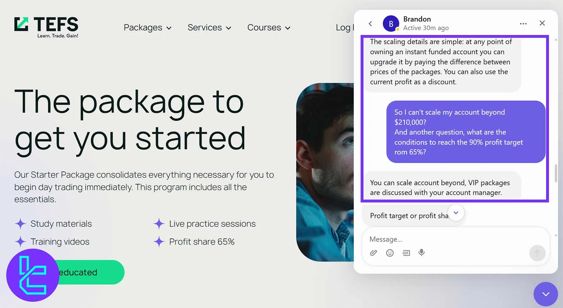 TEFS scaling program