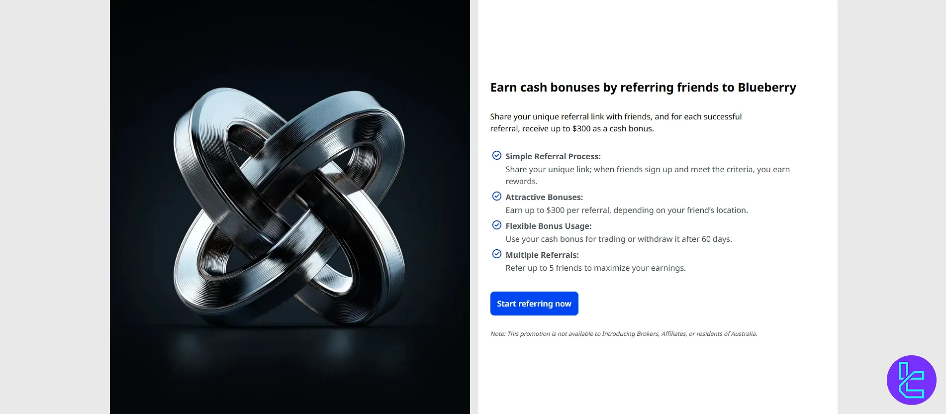 Blueberry Markets trading bonus details