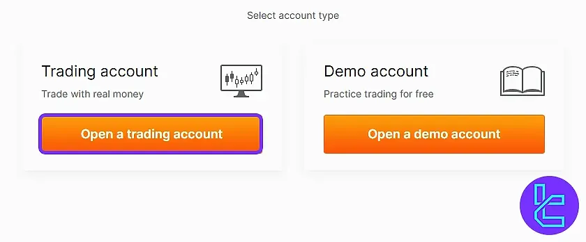 Choose Account for Forex Club Registration
