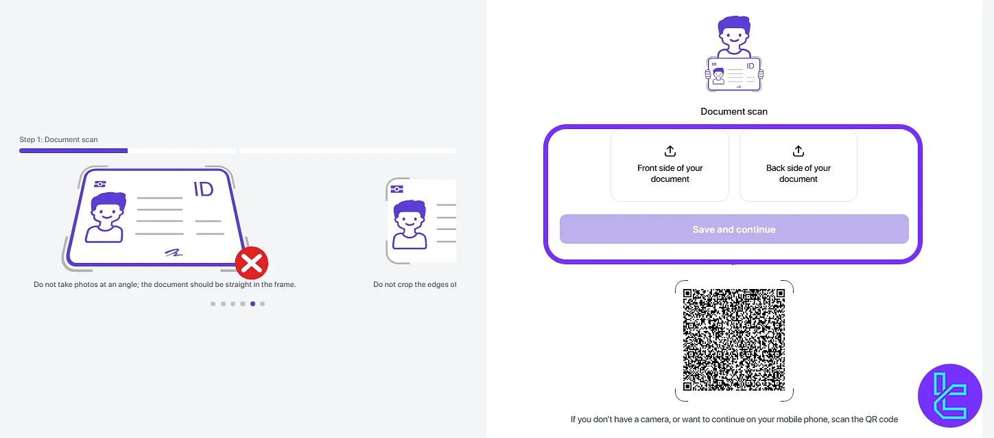 Dex-Trade KYC document upload