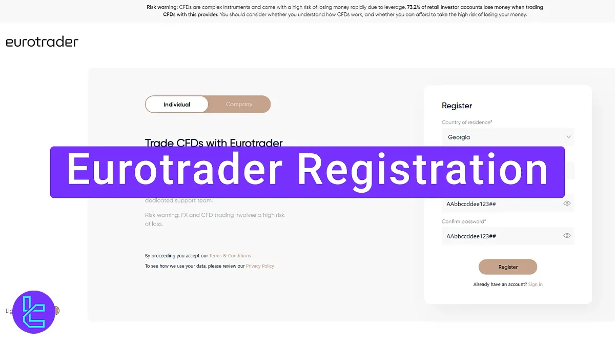 Eurotrader Registration - Phone, Email, and Date of birth [9 Steps] 2025