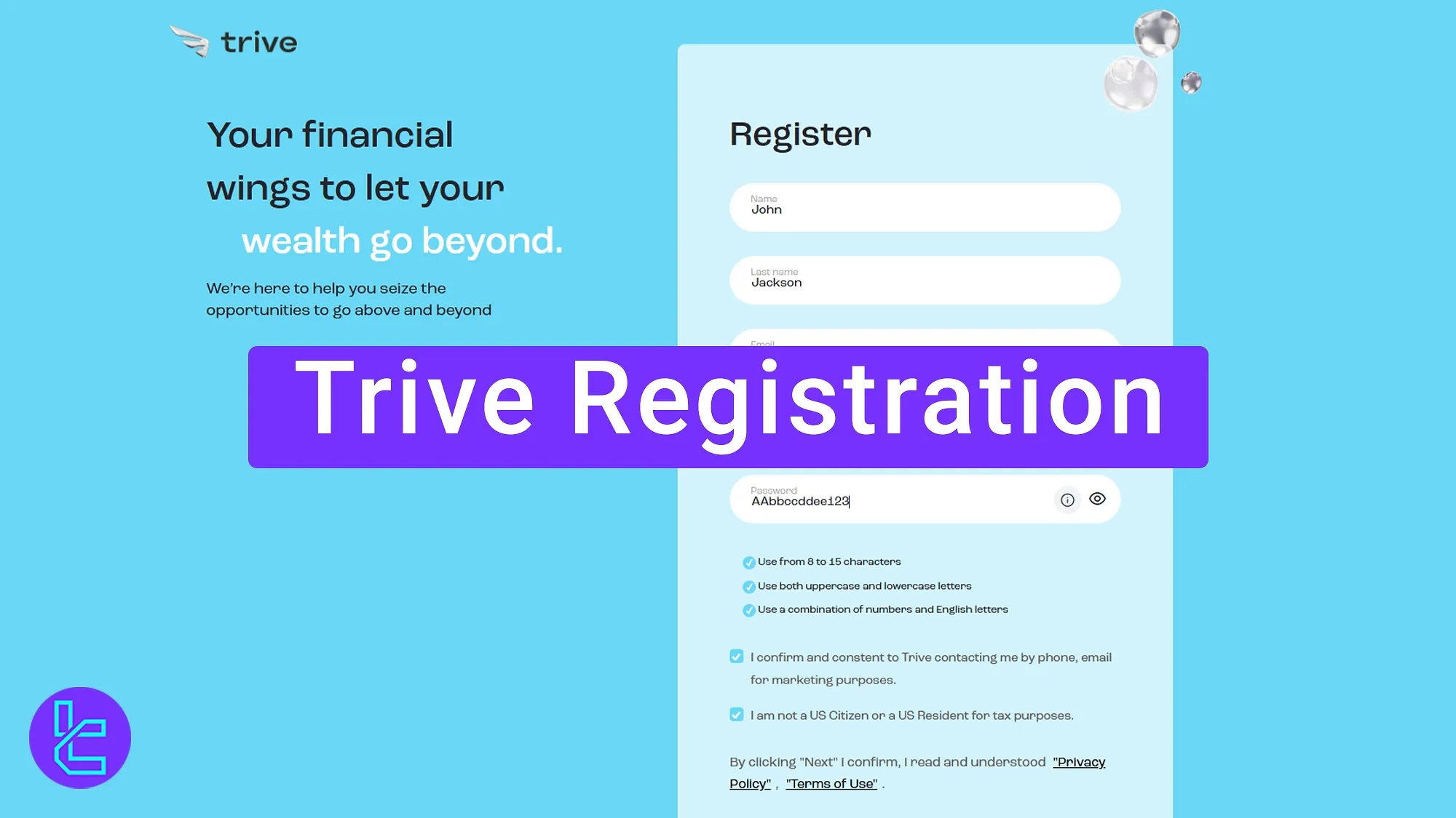 Trive Registration