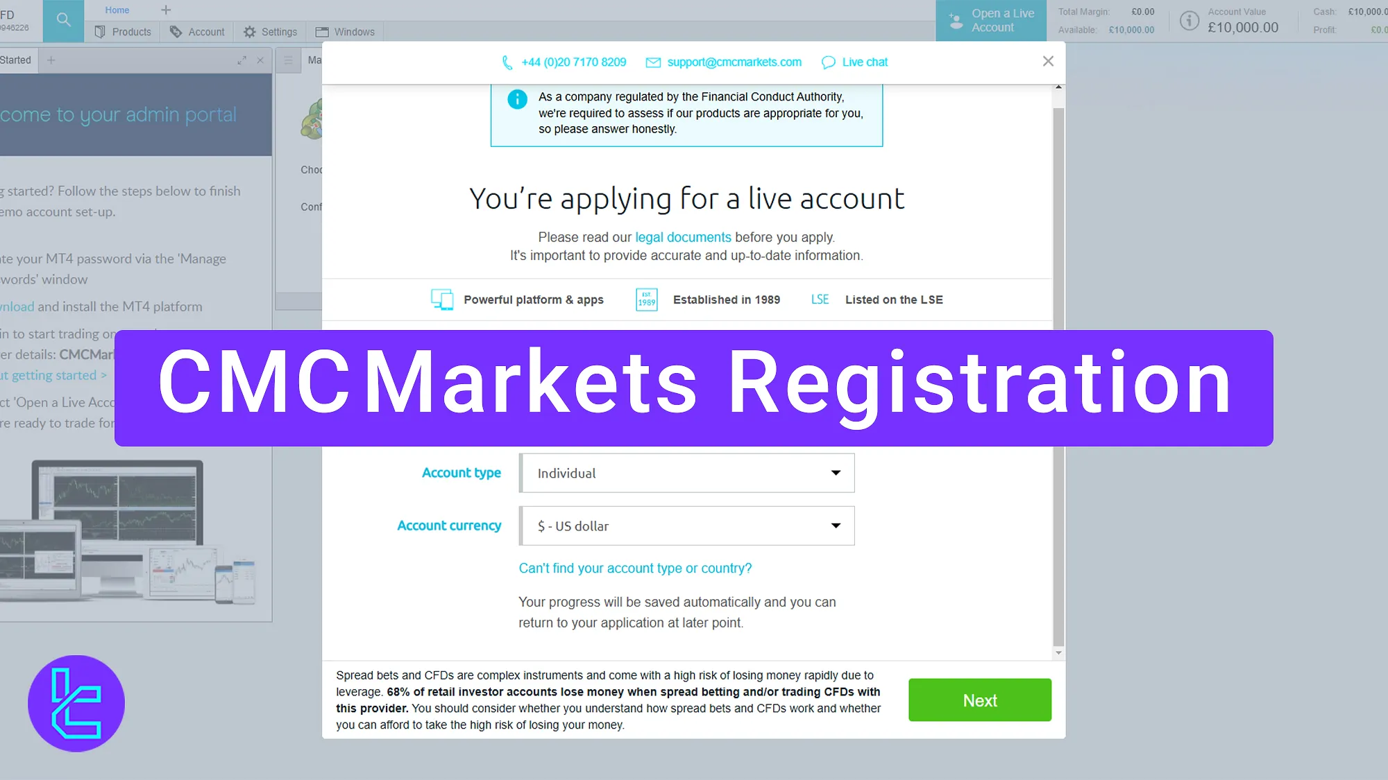 CMC Markets Registration