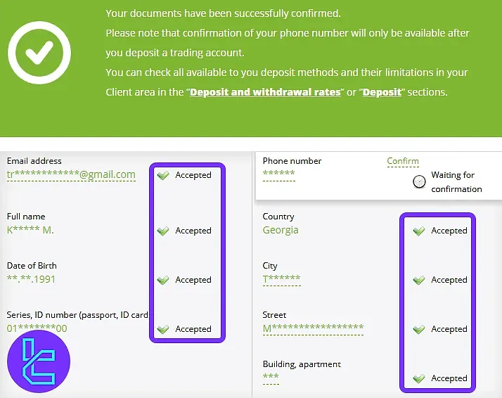 FreshForex verification status check