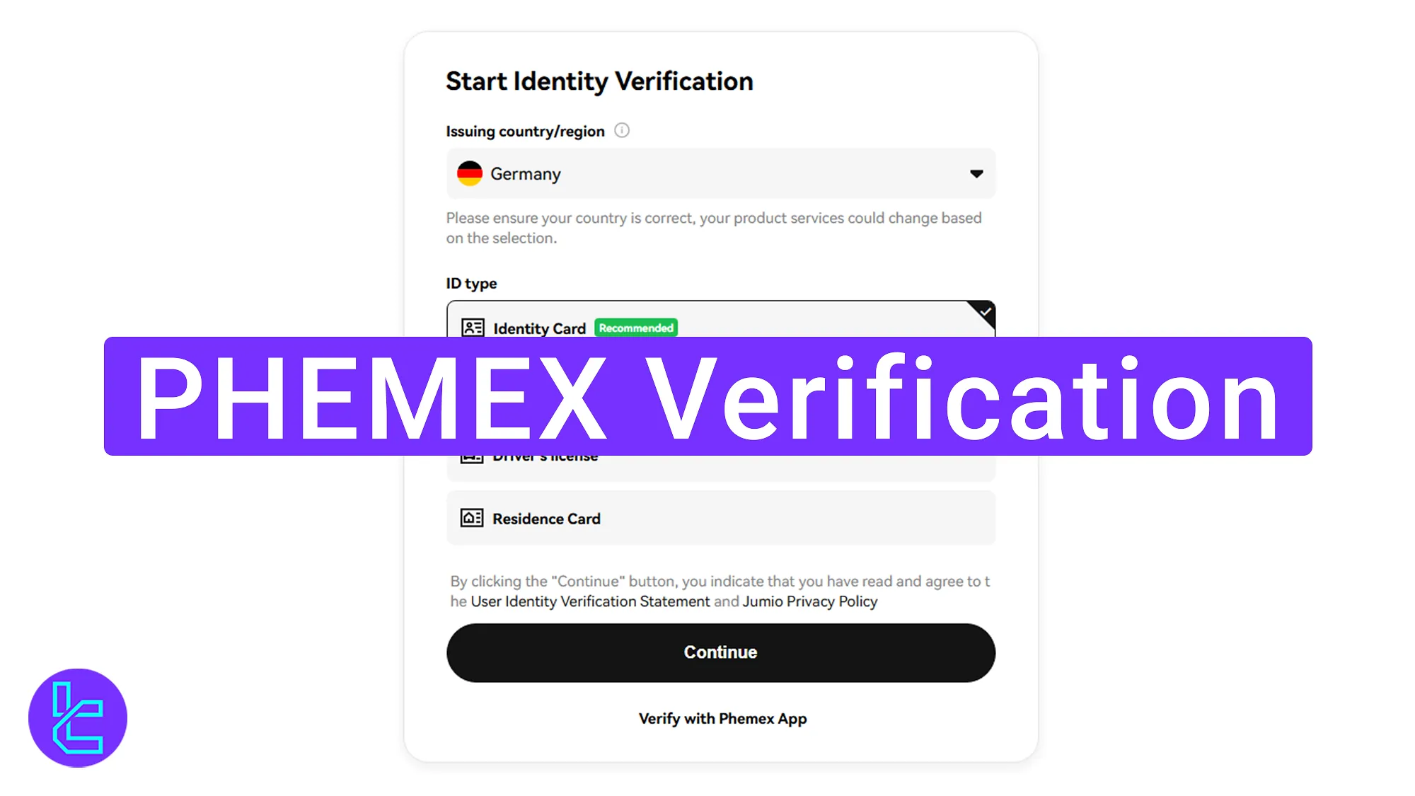 Step-by-step PHEMEX KYC process