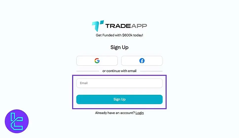 TradeApp Kayıt Yöntemleri