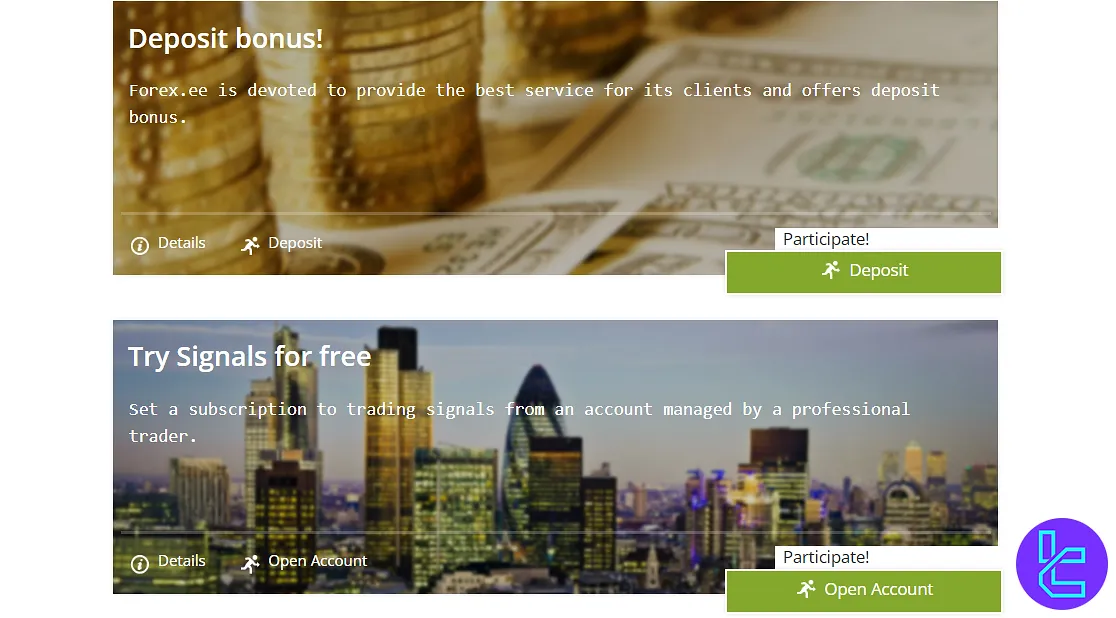 Forex.ee Promotional Plans