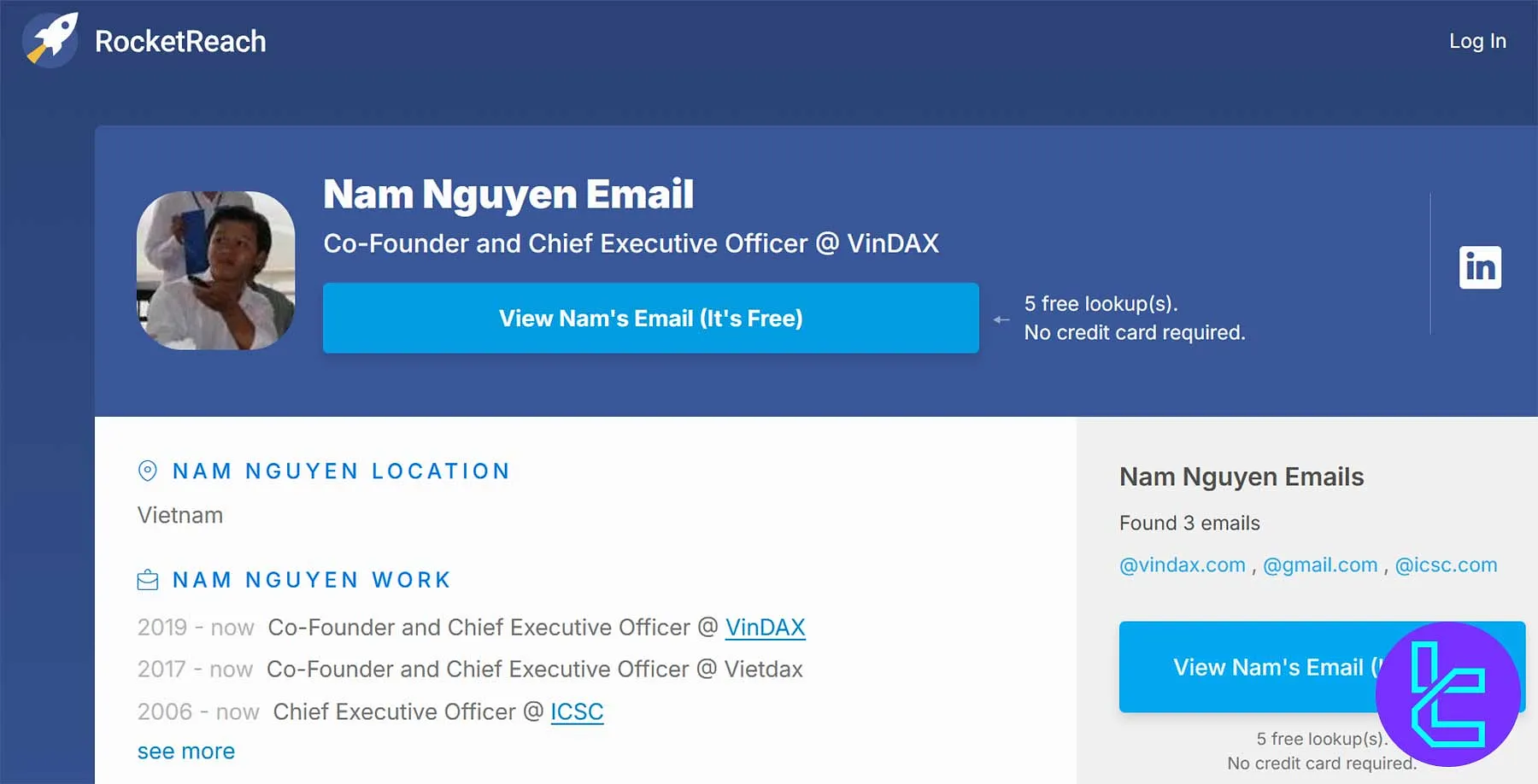 Nam Nguyen VinDAX Exchange CEO profile and professional background