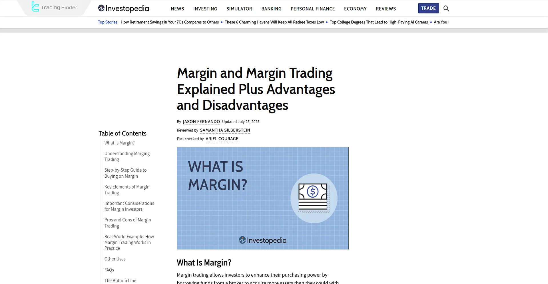 Margin Trading Tutorial Article