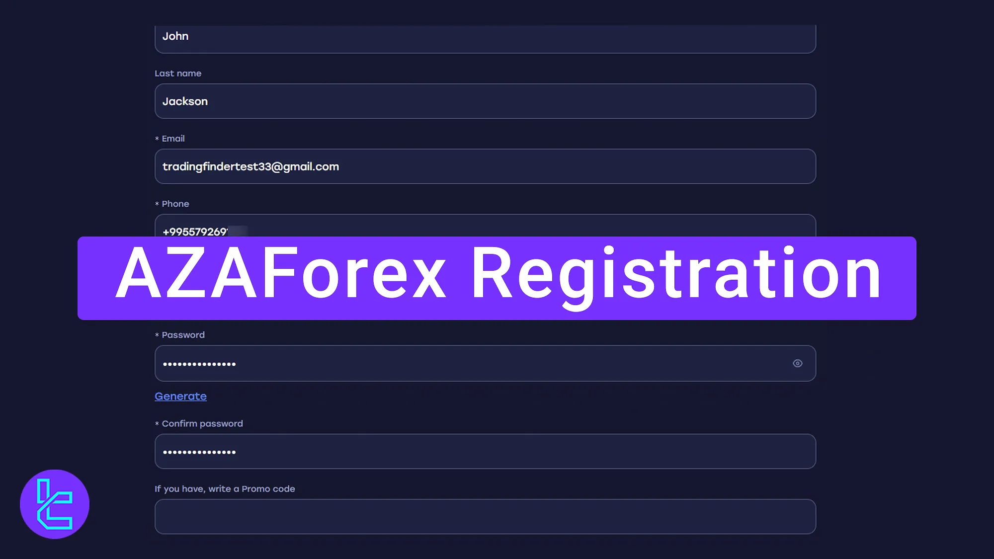 Quick AZAForex registration guide