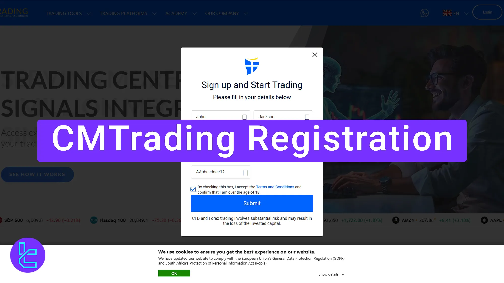 CMTrading Registration 2025 [Sign-up in 2 Minutes]