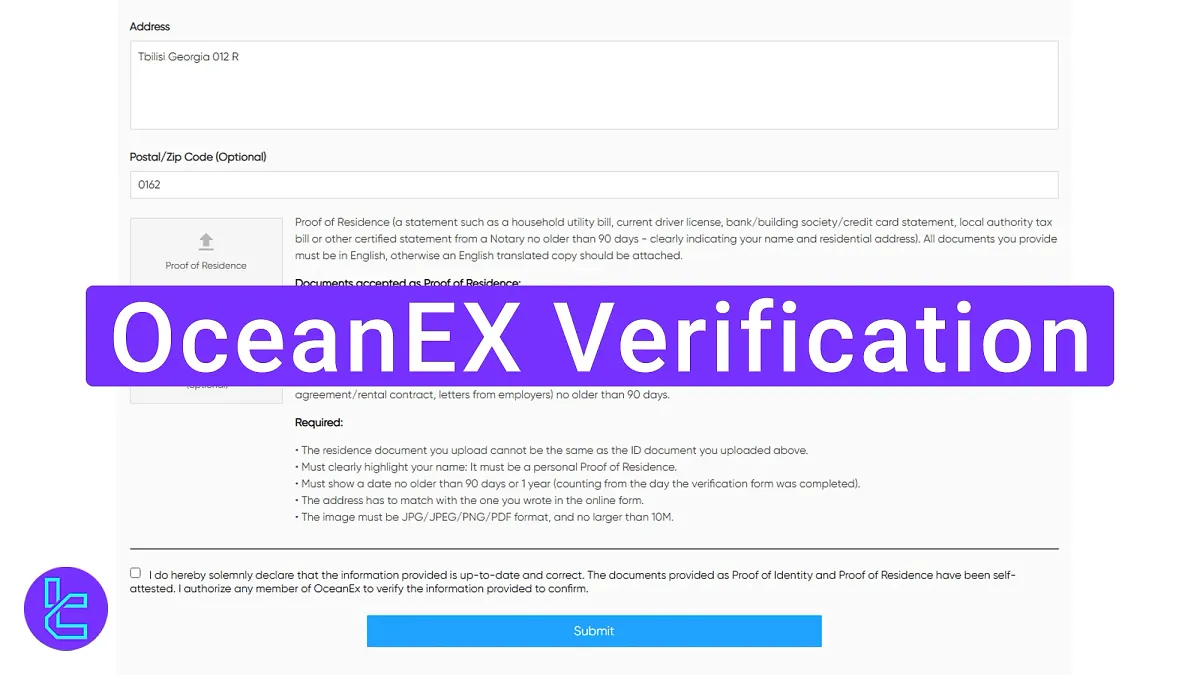 OceanEX Verification 2025 [Complete POI and POA in 4 Steps]
