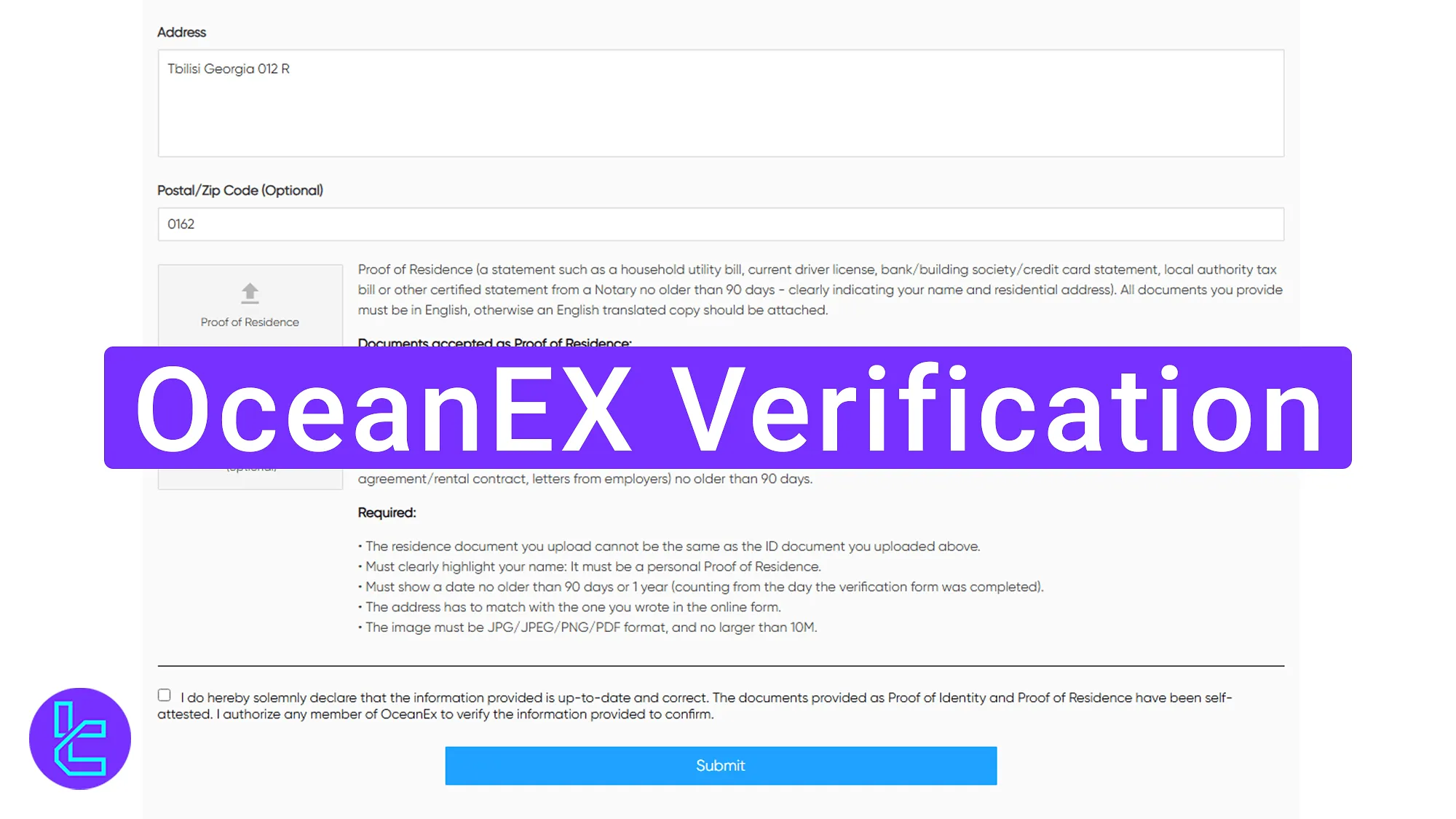 OceanEX Verification 2025 [Complete POI and POA in 4 Steps]