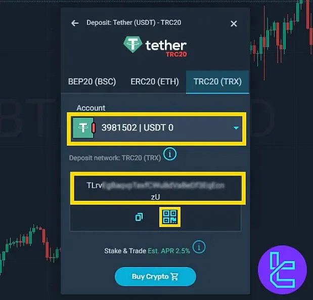 SimpleFX TRC20 Deposit