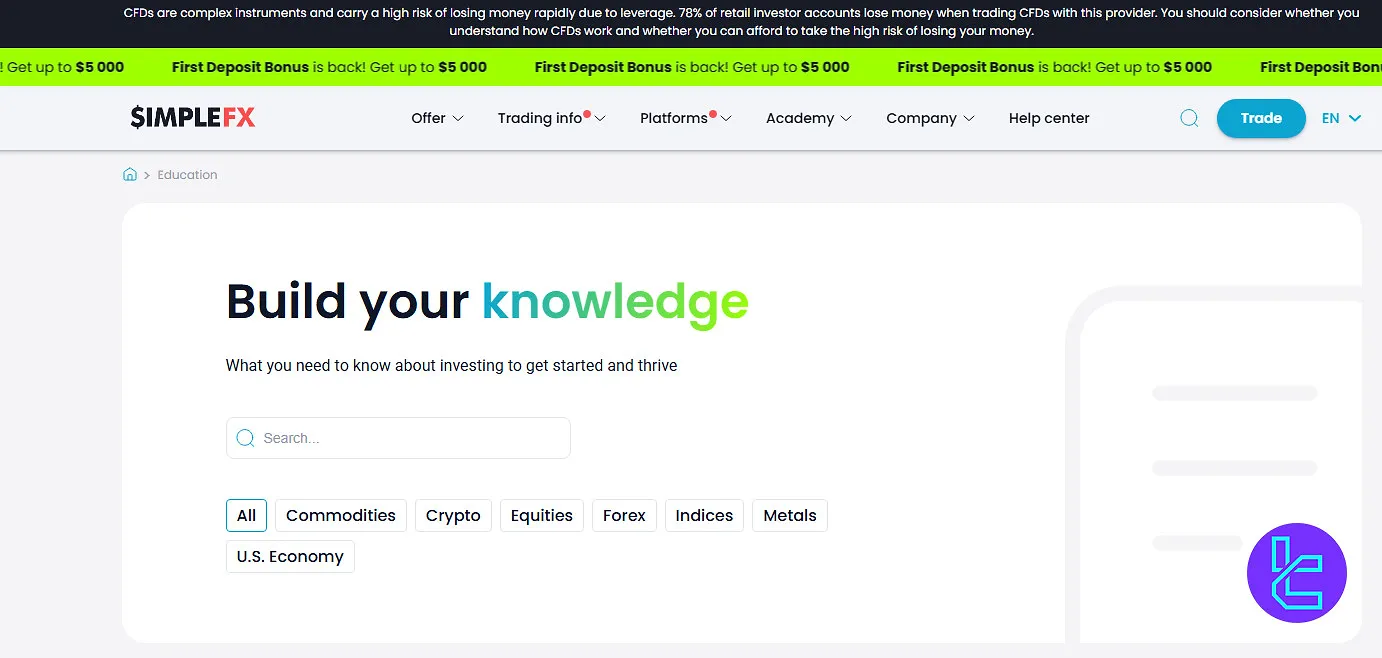 SimpleFX Educational Resources