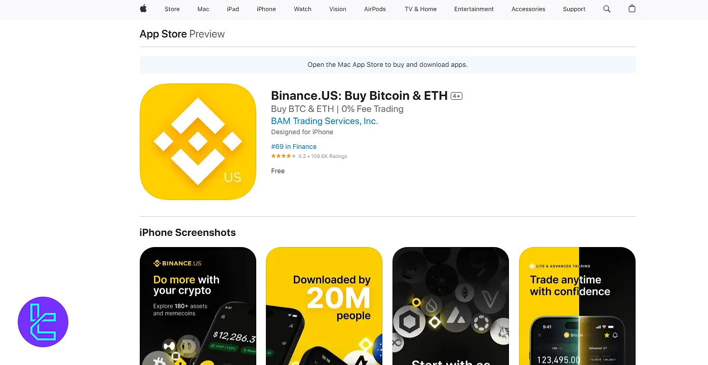 Binance.US app