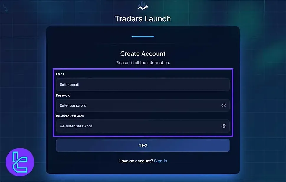 Traders Launch Registration Form