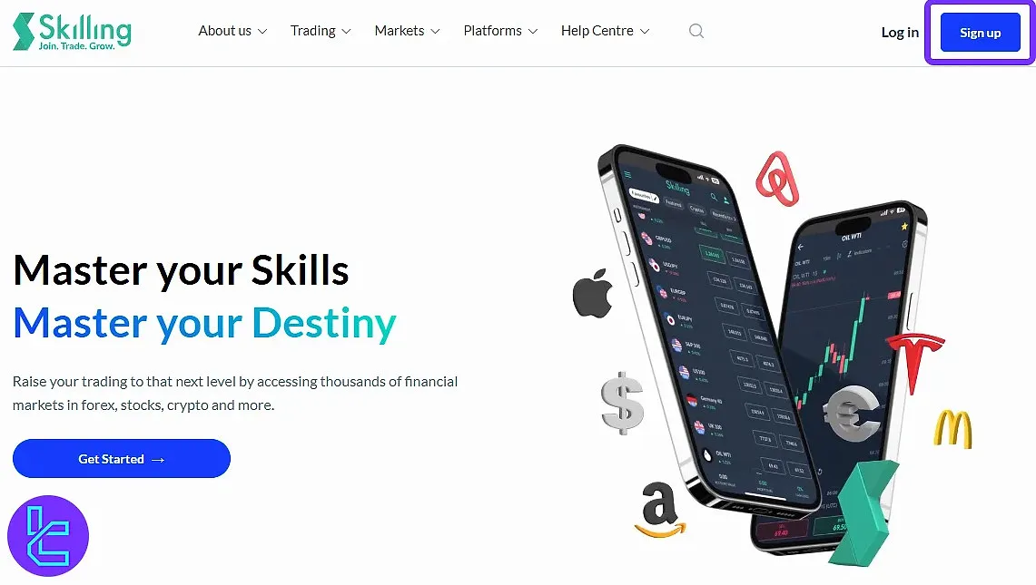 Start the Skilling registration process