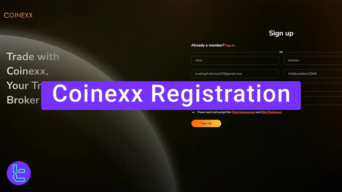 Coinexx Registration - Email, Country & Phone [4 Steps] 2025