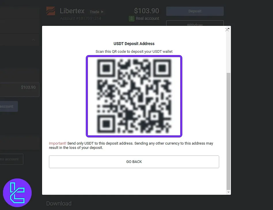 Libertex ERC20 Deposit Address