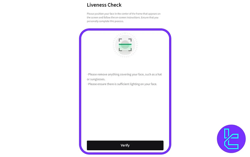 Poloniex authentication selfie scan