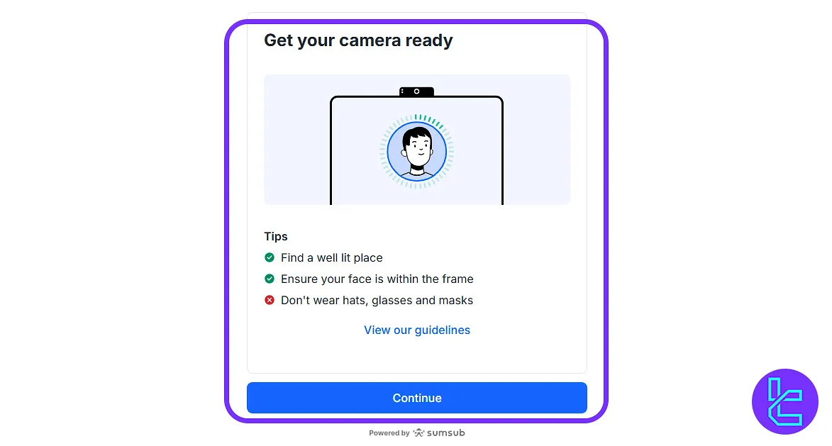 OURBIT KYC selfie check