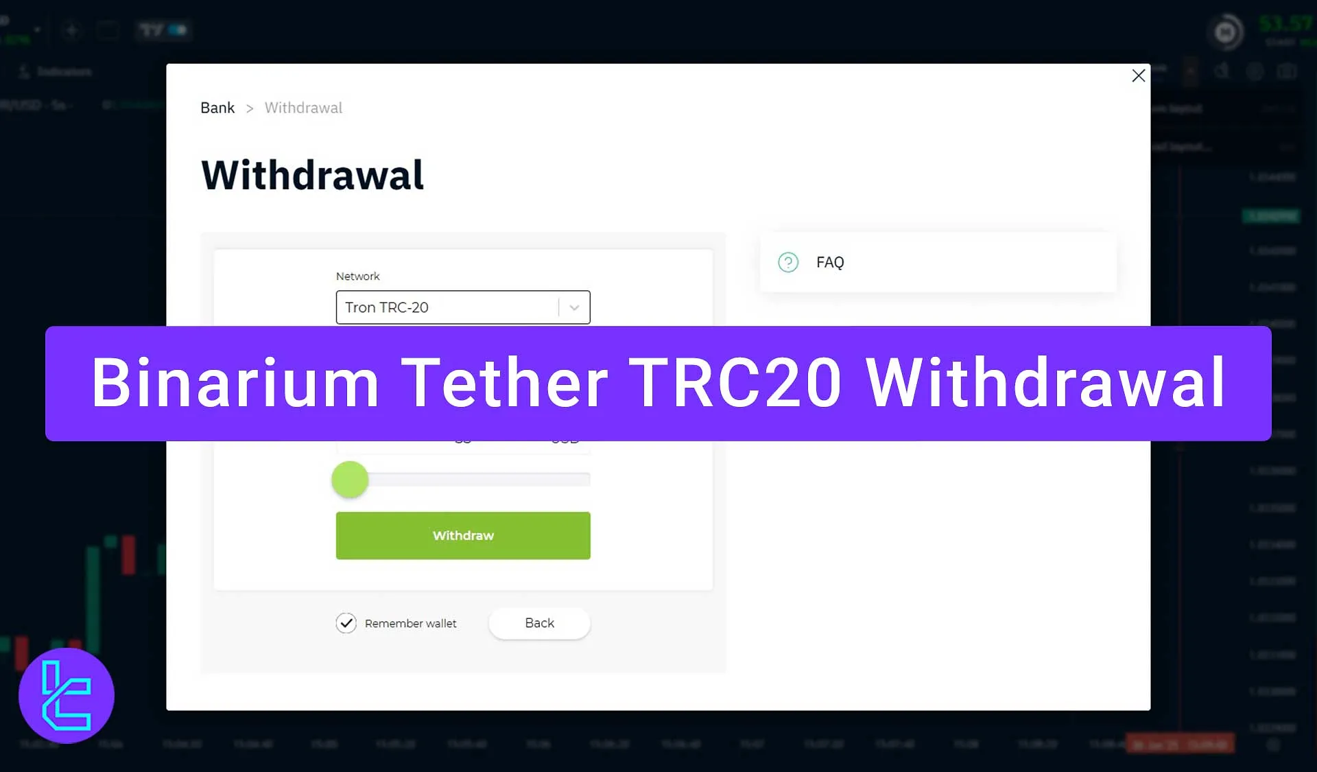 Tether TRC20 Binarium Withdrawal