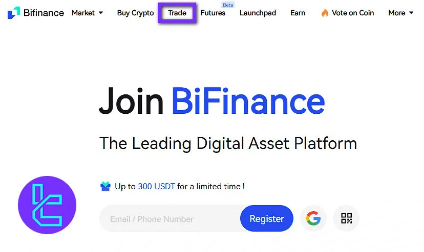 BiFinance trading dashboard