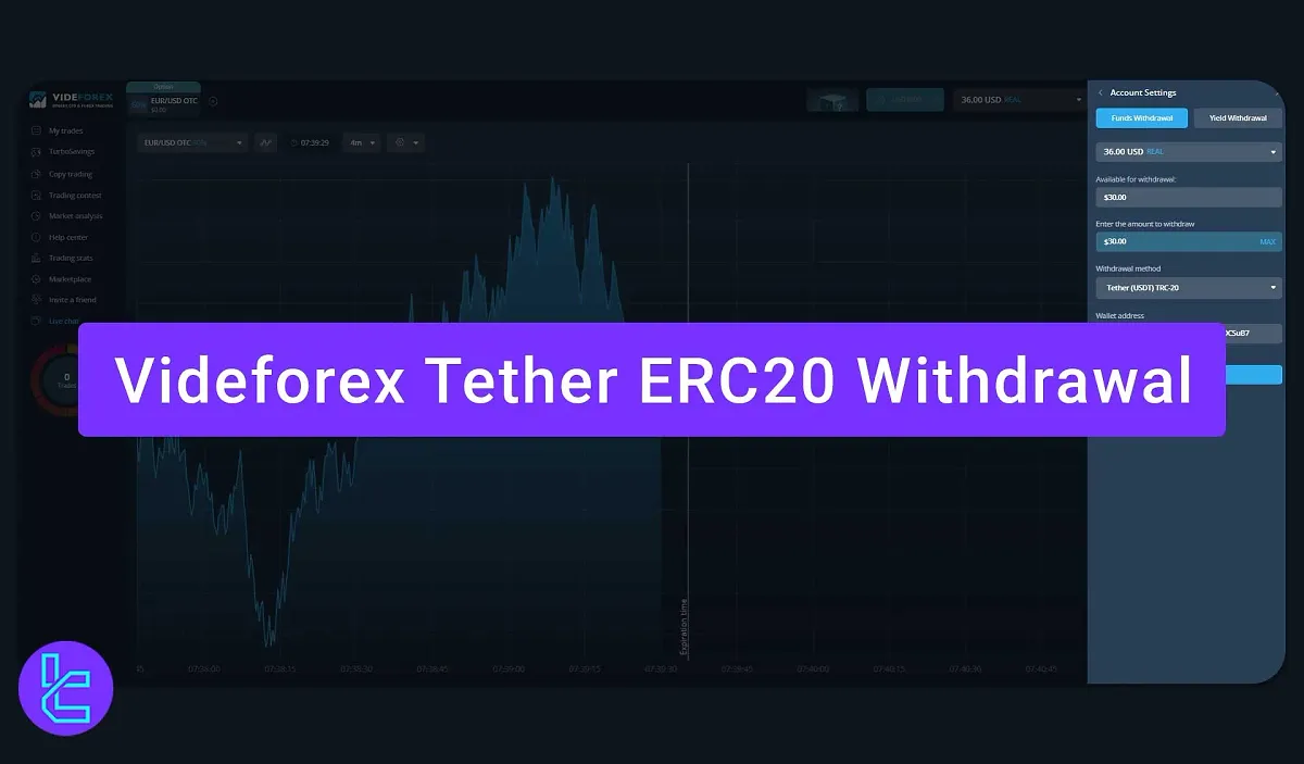 Videforex Tether ERC20  Withdrawal - With a minimum of $50 [4 Steps] 2025