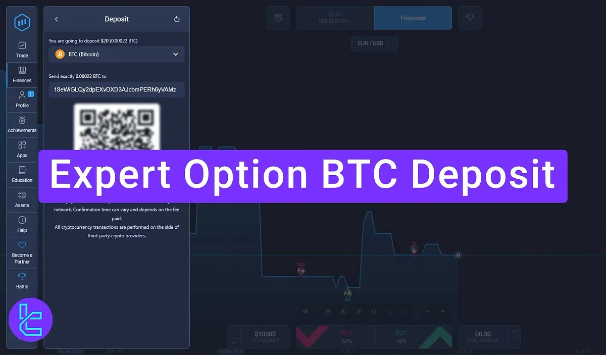 BTC Expert Option Deposit - Funding with [QR code] in 3 steps 2025