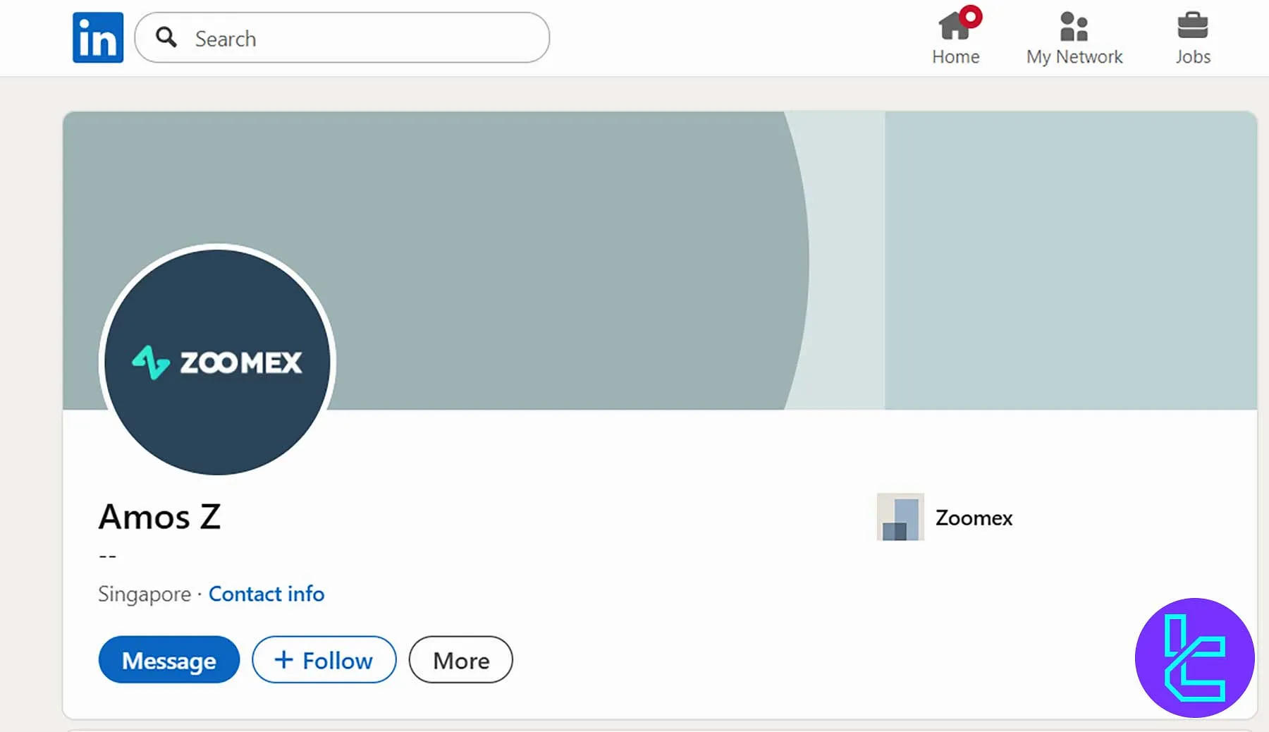 Amos Z., Founder and Co-CEO of Zoomex, based in Singapore