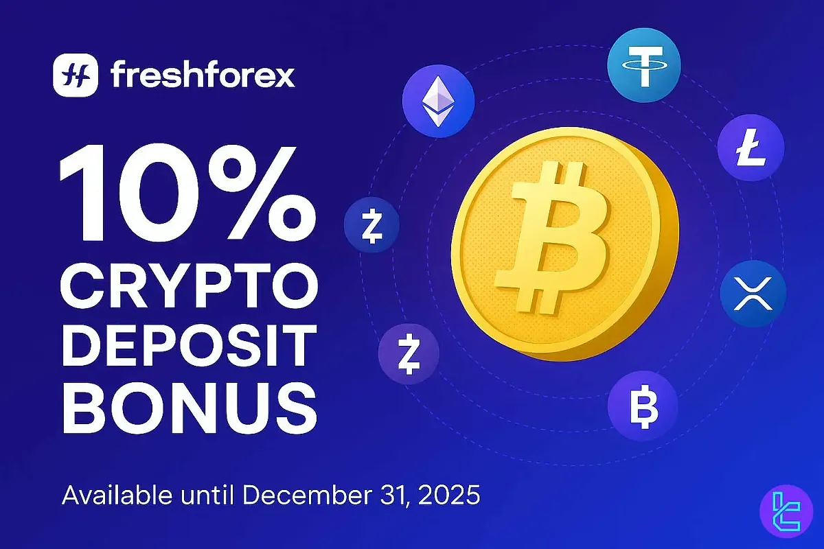 10% FreshForex Crypto Deposit Bonus [Verified Clients] – Nov 10th, 2025