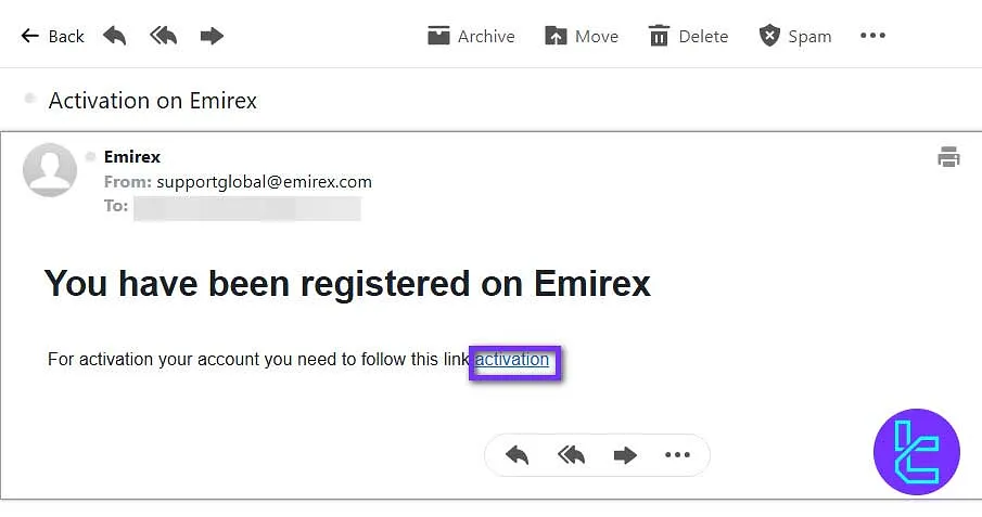 Emirex email verification