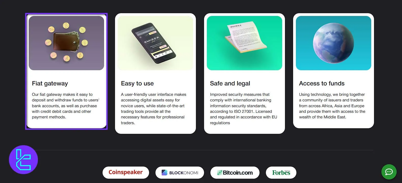 Emirex payment methods